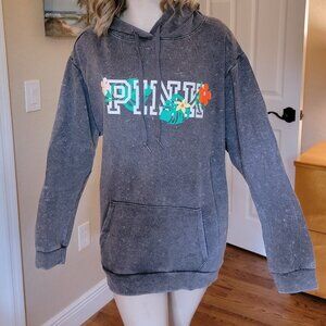 Victoria's Secret PINK Dark Grey Hoodie Sweats Jacket Size L Large NWTs